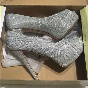 Sparkly dress heels